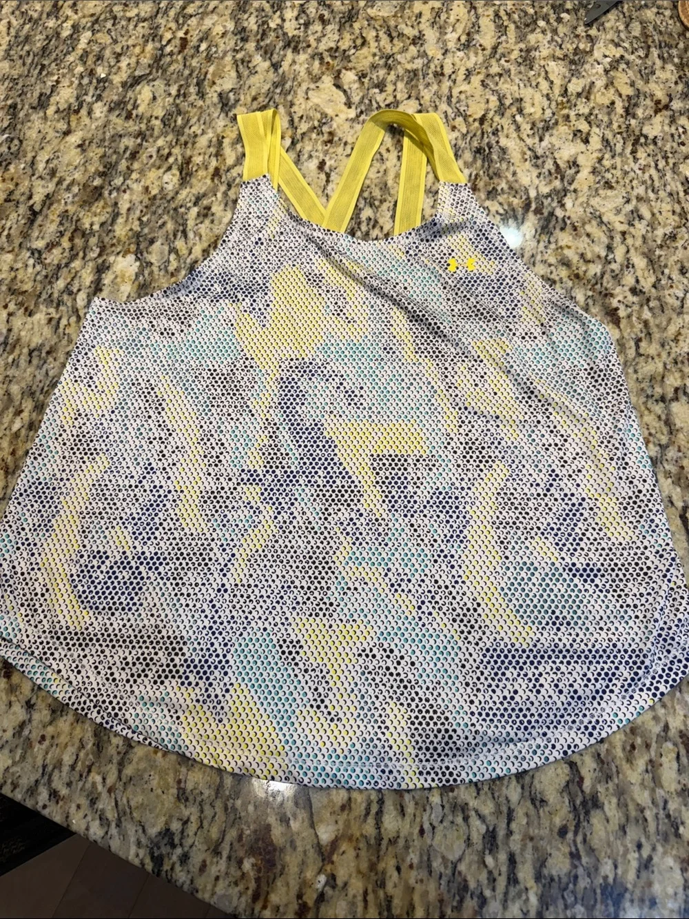 Under Armour Yellow-Accent Printed Women's Tank Top - Picture 1 of 7